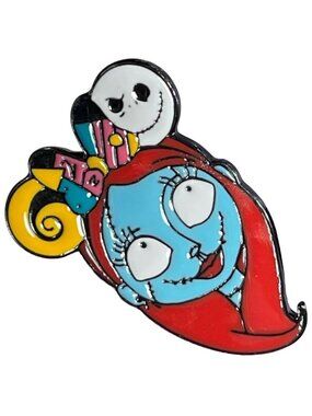 Sally Skelton Lapel Pin Mouse Ears Jack Nightmare Christmas Brooch Badge Jewelry